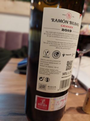 Vegan wines too at D'amira in Madrid