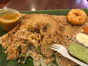 Onion Masala Vada Dosai And Vada at Komala's Restaurant - Jurong Point in West Singapore