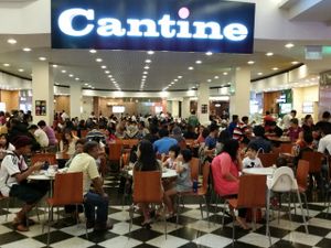 located inside Cantine food court at Komala's Restaurant - Jurong Point in West Singapore