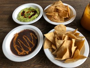 Black bean and guac starter   at Cantina in Newcastle Upon Tyne