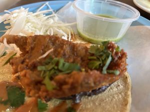 Baja fish taco  at Cantina in Newcastle Upon Tyne