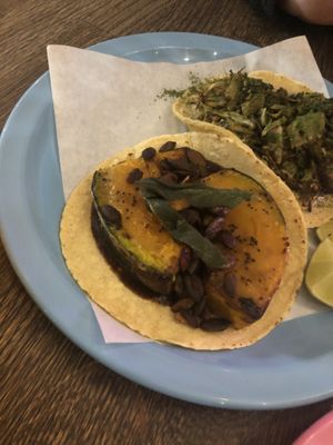 Pumpkin taco   at Cantina in Newcastle Upon Tyne