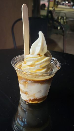 Vegan affogato, May 2024 at Lu & Aug's in Ardmore