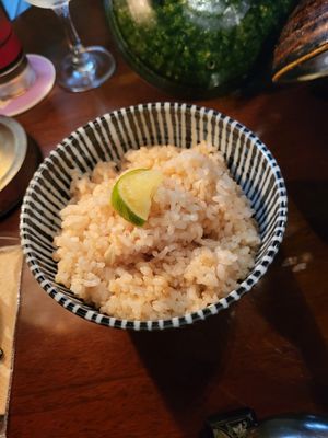 Also really well cooked rice! at NEWORDER in Osaka
