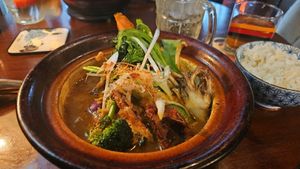 Mushroom curry at NEWORDER in Osaka