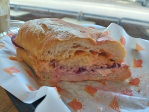 Beetroot Reuben at Rusty's Sandwich Parlour in Brunswick East