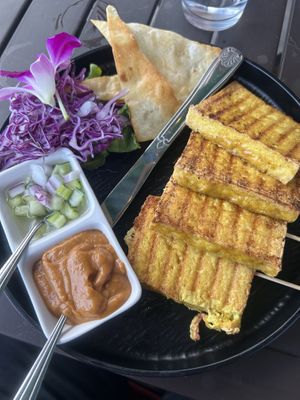 Tofu satay  at Dee Dee Vegan Thai in Portland