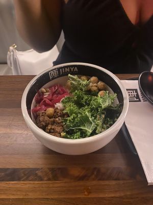 Impossible rice bowl  at JINYA Ramen Bar in Honolulu