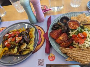 Avocado Toast and vegan Breakfast at Vivliothiki Café in Crete
