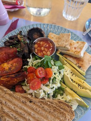 Vegan Breakfast at Vivliothiki Café in Crete