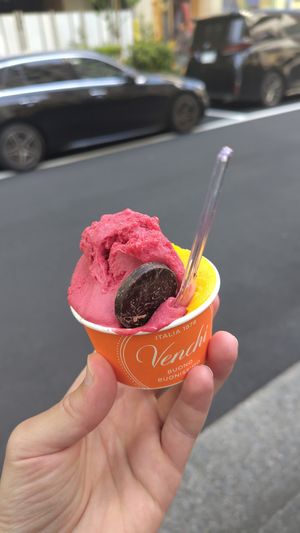 Mango & raspberry at Venchi Ginza Store in Tokyo