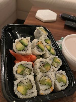 Veggie Roll & Avocado Roll at Sake House in Tampa