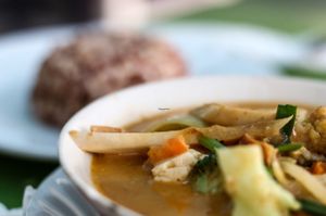 Penang curry at May Kaidee's Vegetarian Restaurant - Samsen in Bangkok