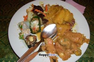 Goodies from buffet at May Kaidee's Vegetarian Restaurant - Samsen in Bangkok
