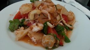 pomelo salad at May Kaidee's Vegetarian Restaurant - Samsen in Bangkok