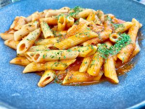 Penne Al'arrabiata at The Bridge Restaurant in Pitlochry
