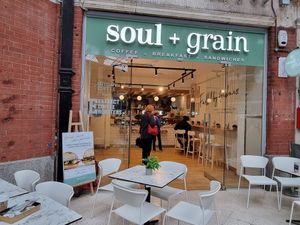 Outside at Soul + Grain in London