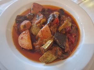 Appetiser sized Briam at Odysseus in Corfu