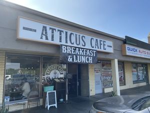 Found in an unassuming strip mall ☺️  at Atticus Cafe in Anaheim