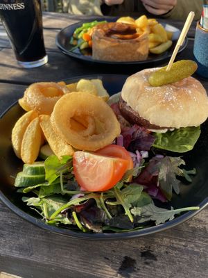 THIS Isn’t Beef Vegan Cheese Burger   at Wight Mouse Inn in Ventnor