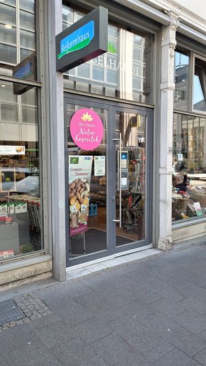 Entrance at Reformhaus Engelhardt in Luebeck