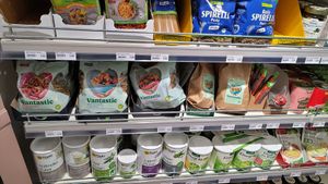 Soya products at Reformhaus Engelhardt in Luebeck