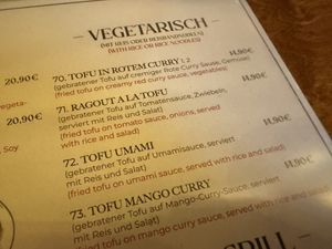 vegetarian options  at Vinami Kitchen in Baden Baden
