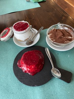 Desserts  at La Puntarella Pazza in Rome