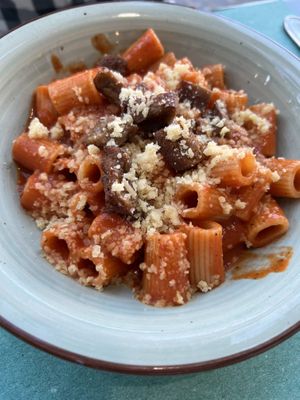 Amatriciana  at La Puntarella Pazza in Rome