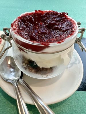 Cheese cake   at La Puntarella Pazza in Rome