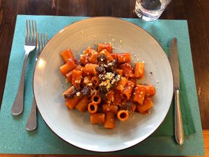 Amatriciana 🍝  at La Puntarella Pazza in Rome