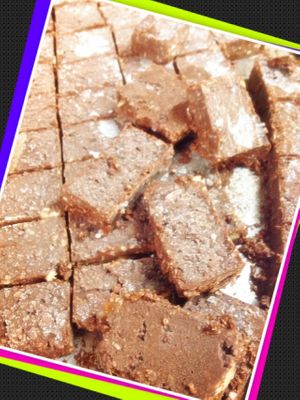 frozen brownie at Vespera's Falafel in Tokyo