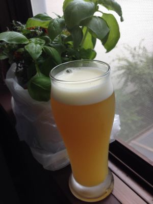 radler at Vespera's Falafel in Tokyo