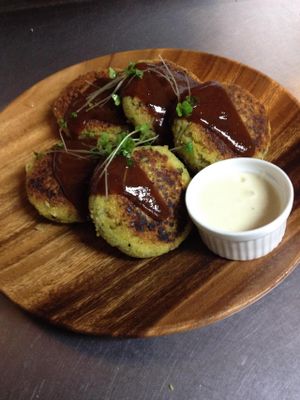 bar at Vespera's Falafel in Tokyo