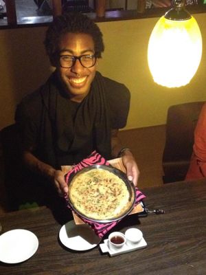 tijimi pancake at Vespera's Falafel in Tokyo