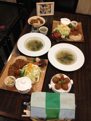 vegan curry at Vespera's Falafel in Tokyo