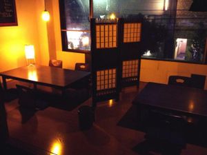 cozy room at Vespera's Falafel in Tokyo
