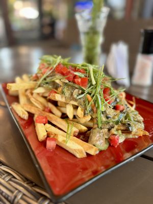 Super salty but delicious  at Le-Frits Restobar - Cevicheria in Valparaiso