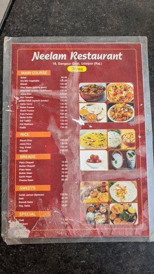 at Neelam Restaurant in Udaipur