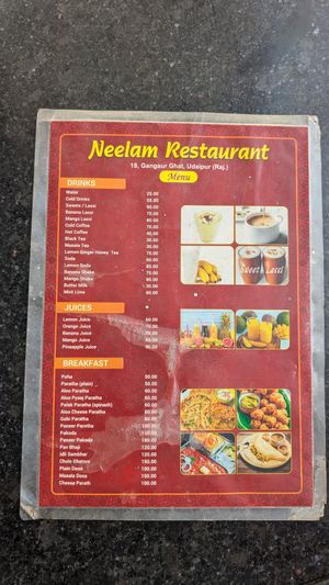  at Neelam Restaurant in Udaipur