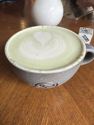 Matcha latte  at Charlie's   in Sibiu