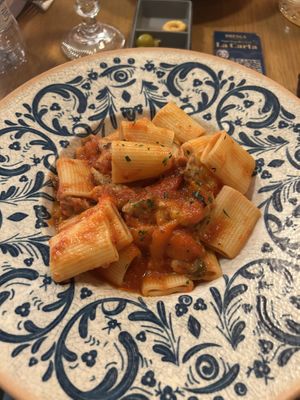 Arrabiata Don’t Pavo (without olives)  at Bresca - Virgen de los Peligros in Madrid