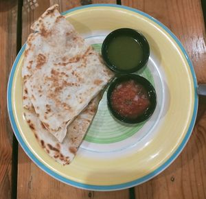 soyrizo con papas quesadilla  at Taqueria CHUPACABRA in Quezon City