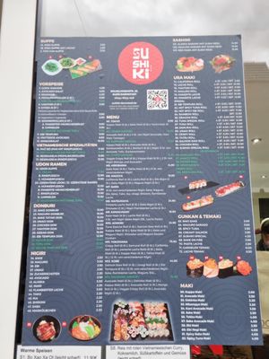 Karte draußen at Sushiki-Darmstadt in Darmstadt