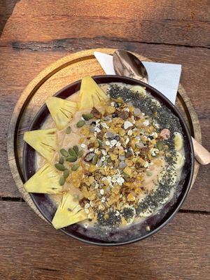 Rainbow bowl (350 rupees)  at Aum Cafe  in Varkala