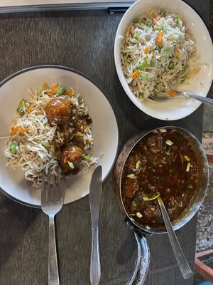 This dish was also nice but a bit heavy   at Aum Cafe  in Varkala