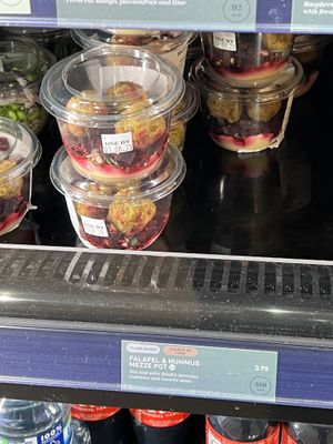 Falafel and Hummus   at Soul + Grain - London City Airport in East London