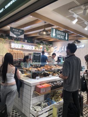 Counter  at Soul + Grain - London City Airport in East London