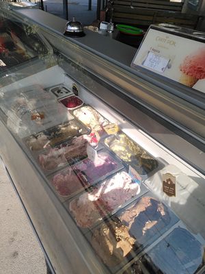 Vegan sorbet and cone at Bistro Špajza in Lesce