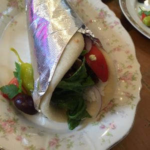 Seitan Gyro at Voula's Greek Sweets in Rochester